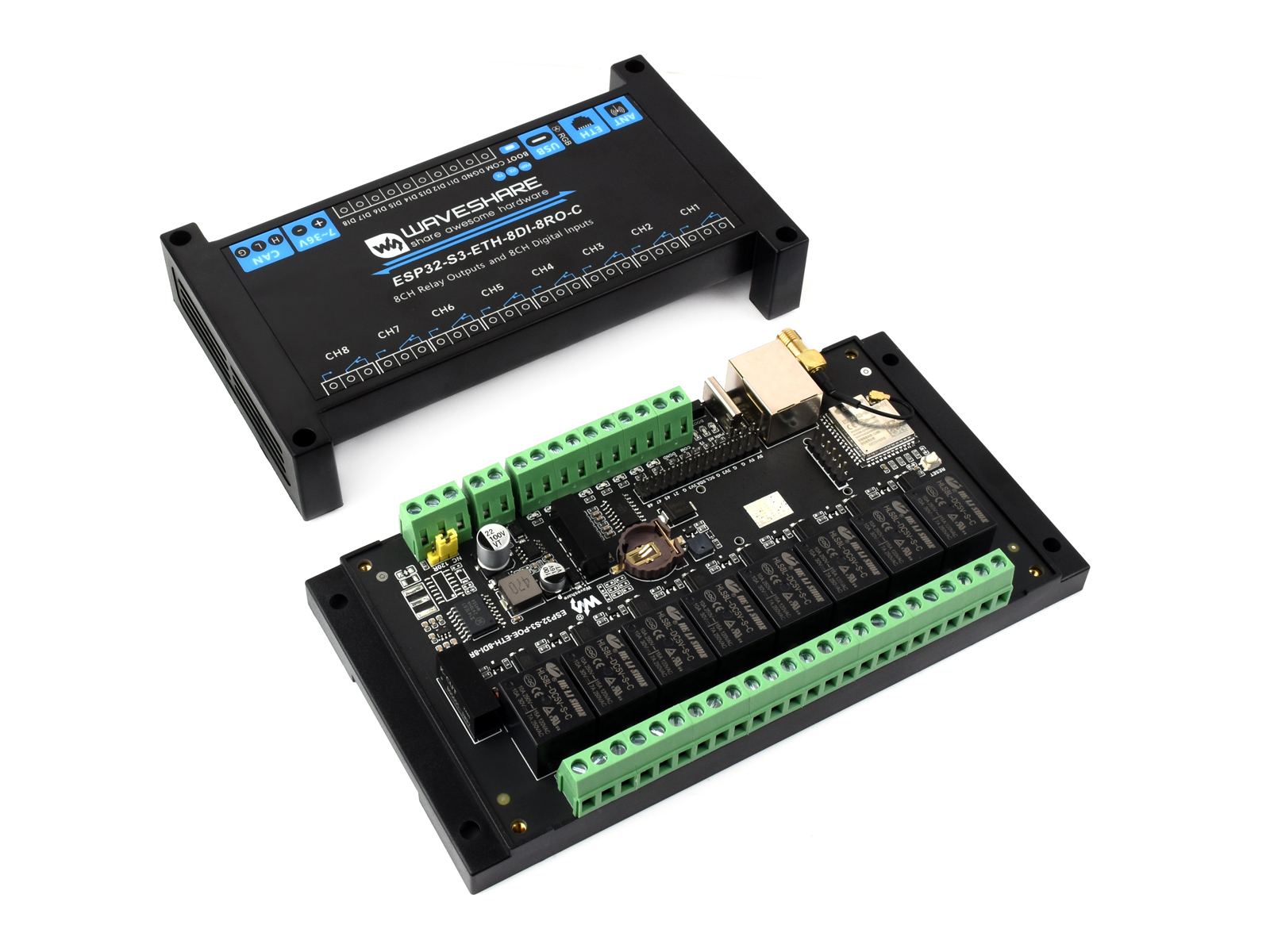 산업용 8채널 ESP32-S3 WiFi 릴레이 모듈,  - Waveshare Esp32 리뷰 및 가격