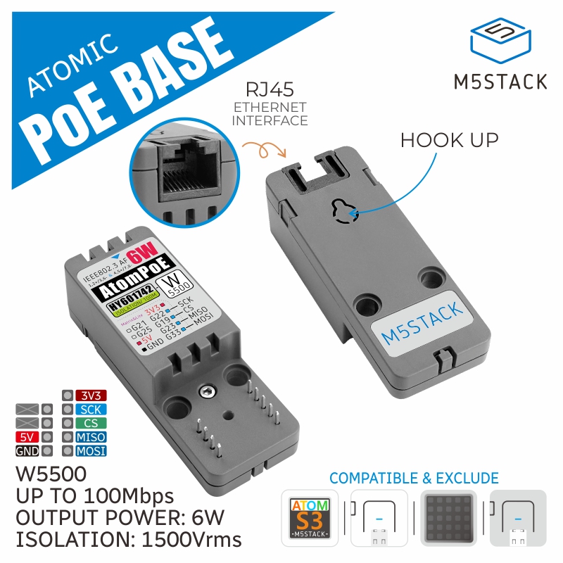 M5Stack 공식 ATOMIC PoE 베이스 W550 - M5Stack 리뷰 및 가격