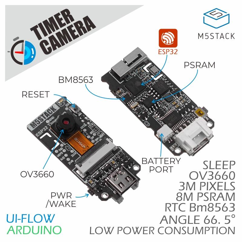 M5Stack 공식 ESP32 PSRAM 타이머 카메라 - M5Stack 리뷰 및 가격