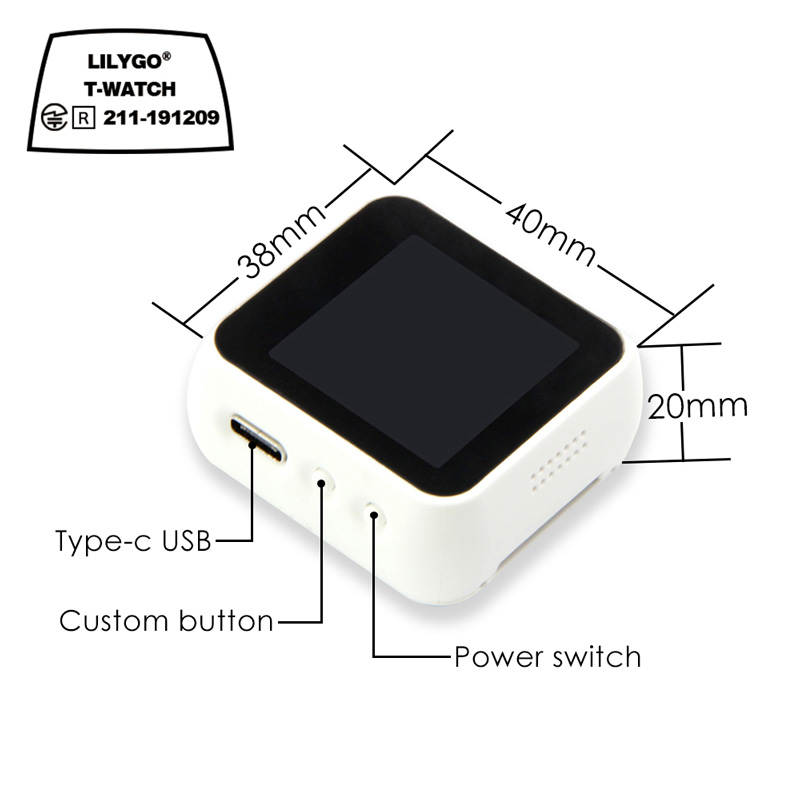 LILYGO®TTGO T-Watch 정전식 터치 스크린 - Ttgo T Watch 리뷰 및 가격